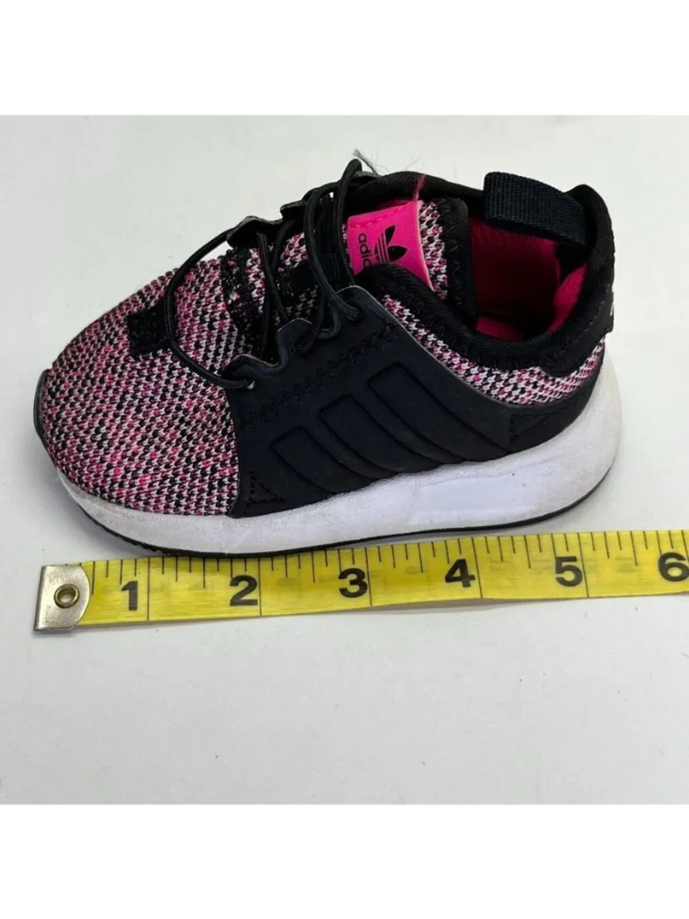 Adidas Girls' X_PLR Knit Low-Top Sneakers Size 4  Little Kid Pink Black